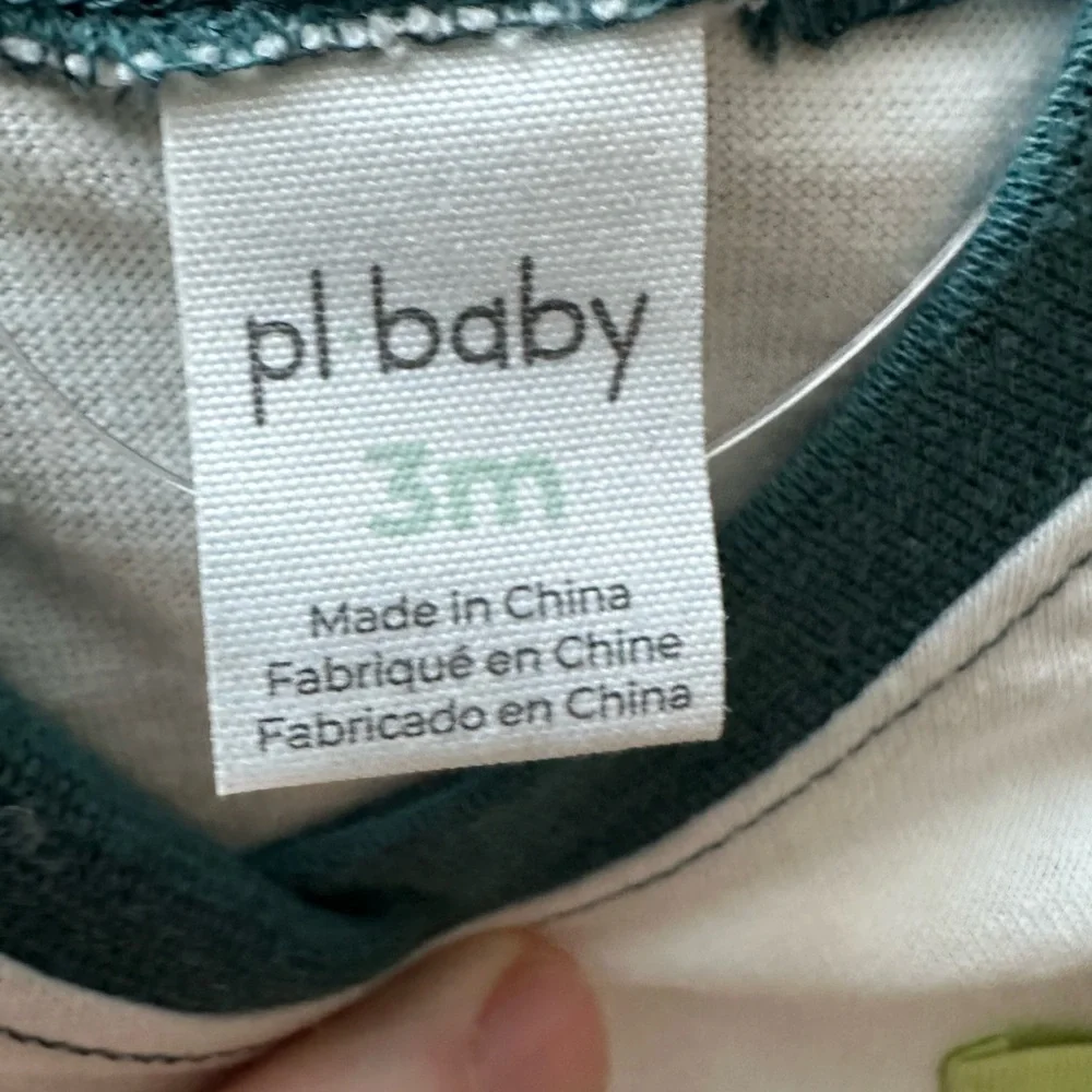 🦈💚 NWT PL Baby 3-Piece Romper Set Size 3M